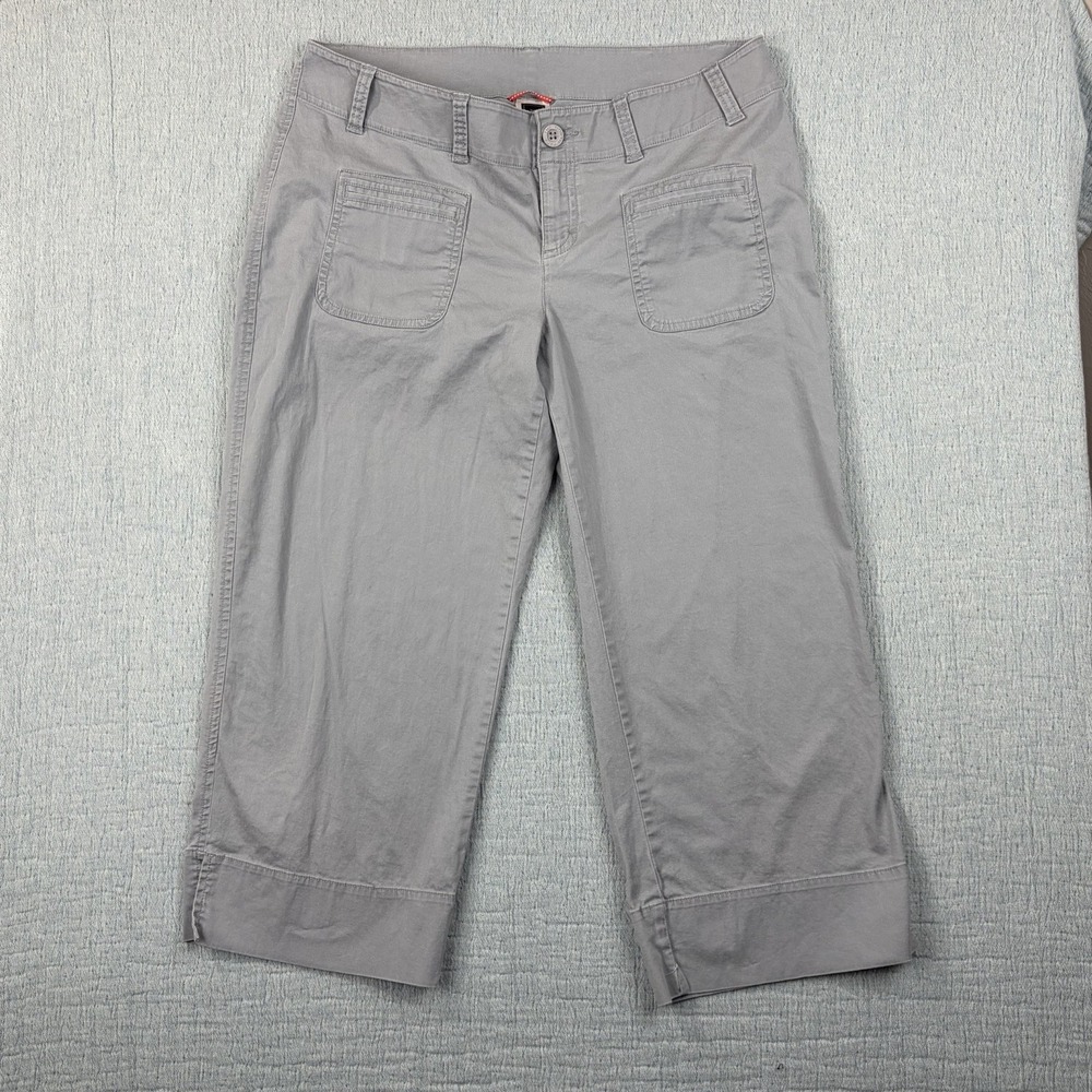 The North Face Women's AV2V Cropped Gray Cotton Capri Pants - Size XL